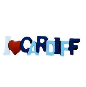 I Love Cardiff Welsh Souvenir Fridge Magnet - Picture 1 of 3