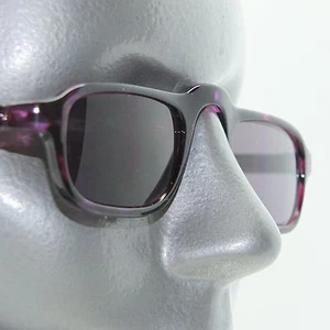 Gafas de lectura medio ojo de altura baja + 2,00 gafas de sol lentes teñidas marco púrpura - Imagen 1 de 4