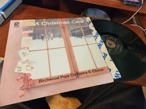 A CHRISTMAS CARD BIRCHWOOD POPS ORCHESTRA & CHORUS STEREO RECORD ALBUM - Picture 1 of 4