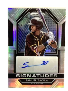 2023 Panini Prizm Samuel Zavala Silver Prizm Auto #SIG-SZ Padres - Picture 1 of 2