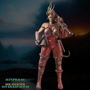 Dungeons & Dragons Playable Character - Female Tiefling - Barbarian, Fighter - Picture 1 of 52