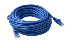 8Ware CAT6A Cable 15m - Blue Color RJ45 Ethernet Network LAN UTP Patch Cord Snag - Picture 1 of 1
