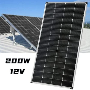 200W Watt Single Solar Panel 12V 9BB Monocrystalline Solar Panels More 23% - Picture 1 of 12