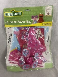 Sesame Street Abby Cadabby 48 Piece set Favors Bracelets Coloring Sheets & bags