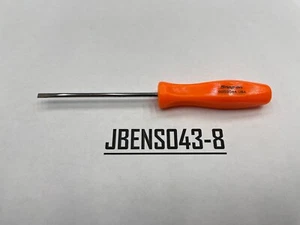 Snap-on Tools USA NEW ORANGE 1/8" Mini Hard Grip Flat Head Screwdriver SDD304AO - Picture 1 of 7