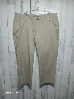Pantalones chinos Avenue Signature para mujer talla 22 beige Foto 1 de 4