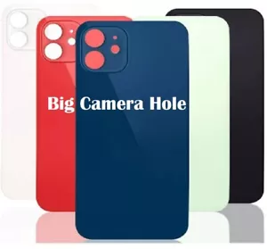 Mini vidrio trasero para iPhone 12 con orificios grandes para cámara. - Imagen 1 de 6
