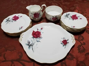 ROYAL ALBERT14 Pieces Creamer&Sugar Cake and bread & butter Plates and Soucers - Picture 1 of 12