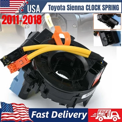 89245-0E020 Spiral Cable Clock Spring 84307-08020 Fit Toyota Sienna US 2011-2018 Foto 1 de 4