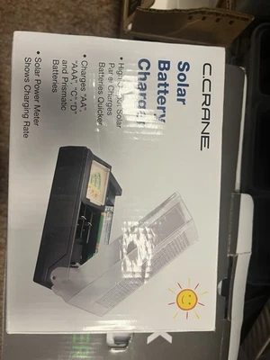 C.Crane High Output Solar Battery Charger For AA AAA C D & Prismatic Batteries - Image 1 of 4