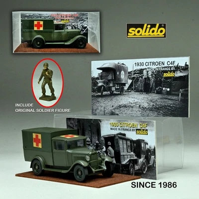Solido Nº 6020 - 1930 Citroën C4F (Ambulancia Militar) Hecho en Francia en 1986 Foto 1 de 4