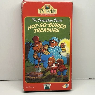 The Berenstain Bears VHS 1993 Video Tape Not So Buried Treasure Vintage TV Teddy - Image 1 of 4