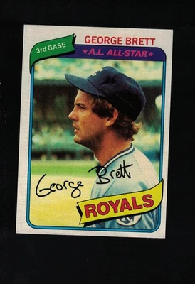1980 Topps béisbol George Brett #450 *ROYALS* HOF Foto 1 de 2