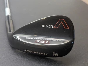 Power Bilt TPS Black 56 Sand Wedge Golf Club Right Hand Steel Shaft Stock Grip - Picture 1 of 12