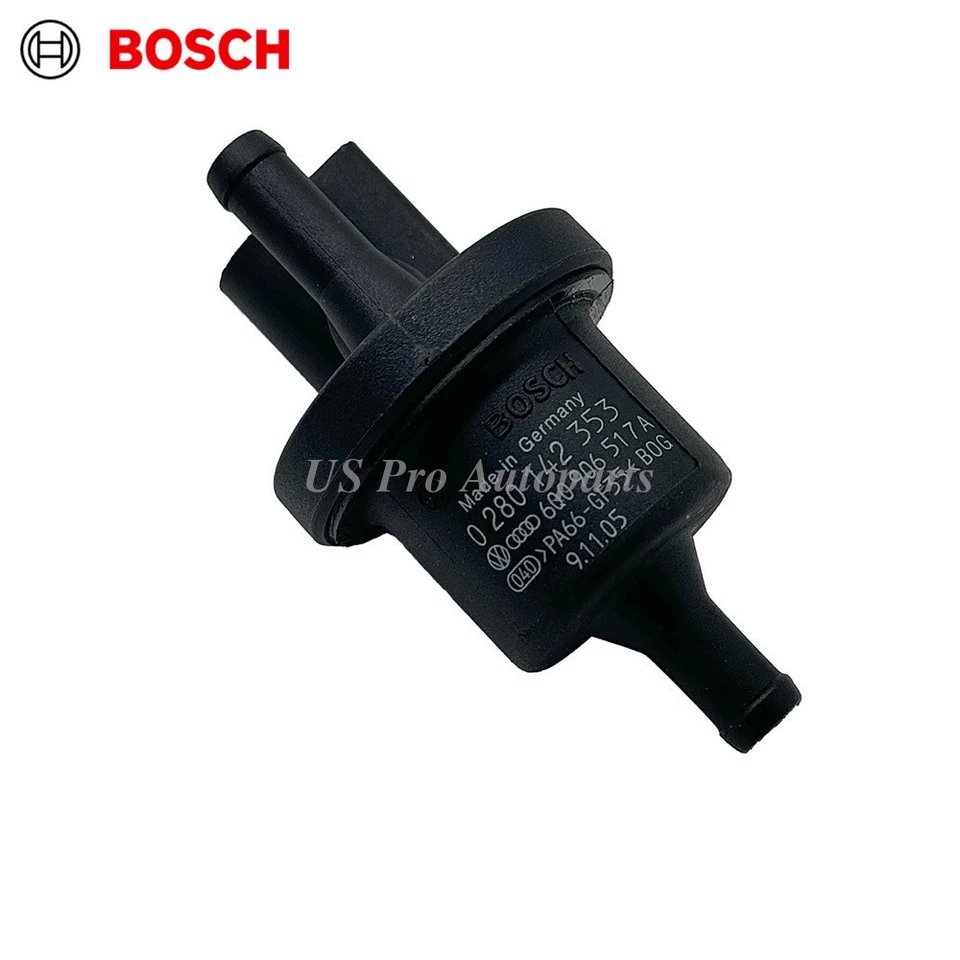 BOSCH 6Q0906517A Válvula de purga de bote de vapor OEM para AUDI 2004-2010 A8 A4 TT 1.4 Foto 1 de 4