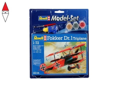 REVELL 1/72 MODEL SET FOKKER DR. 1 TRIPLANE - Immagine 1 di 4