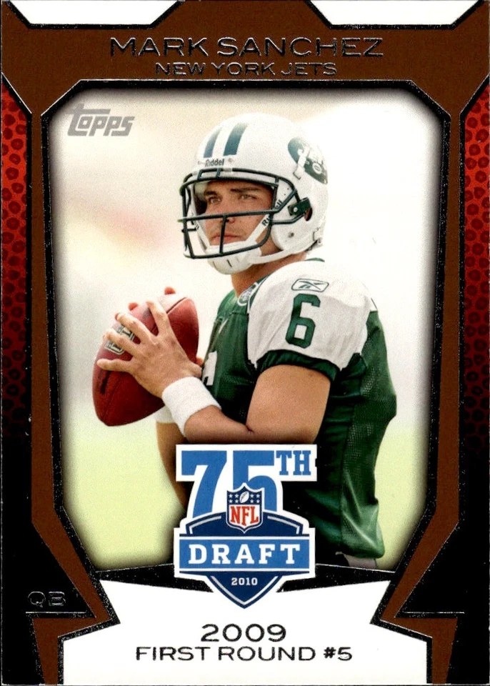 2010 Topps Draft 75th Anniversary #75DA-9 Mark Sanchez New York Jets - Image 1 of 2