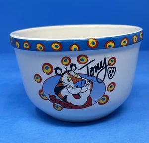 VTG 2004 Kellogg Ceramic Cereal Bowl Tony The Tiger Frosted Flakes - Picture 1 of 5