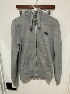 The Superdry Orange Label Co. Women's Full Zip Hoodie, Gray, Small - Picture 1 of 5