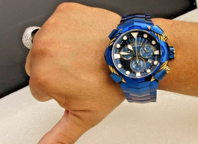 Invicta Bolt Hombre 54mm Tono Azul Dorado Modelo 37649 Foto 1 de 4