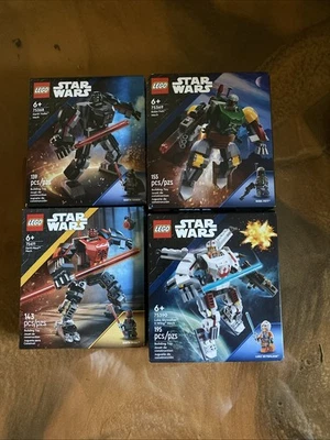 Lote de conjuntos LEGO Star Wars Mechs (4). 75368, 75369, 75390, 75411. Ver descrição - Imagem 1 de 3