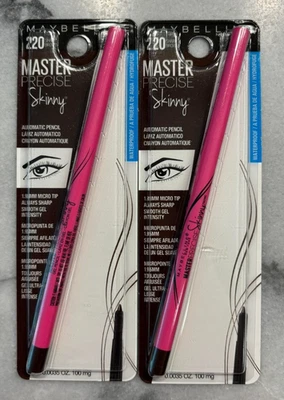 2 Maybelline Master Precise Skinny Automatic Waterproof Pencil 220 Sharp Brown - Image 1 of 2