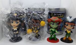 DC Comics Lil Bombshells 3" Vinyl Figures Series 1 and 2 Lot of 4 by Cryptozoic