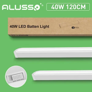 2Pcs LED Wraparound Lights Fixture 3000K 4000K 5000K LED Shop Lights 40W 4000lm - Picture 1 of 8