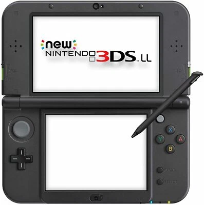 New Nintendo 3DS LL Lime × Black RED-S-MAAA Region Japan - Image 1 of 3