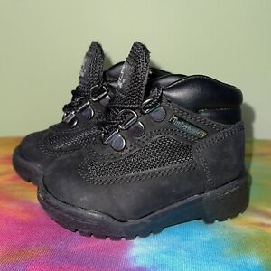Timberland Toddler's Field Boots Black A1ADB Size 4 NWOB Tims Unisex