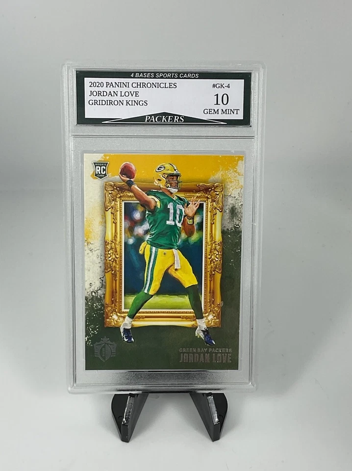 Panini Chronicles Jordan Love Gridiron Kings Packers 2020 Rookie Gem ¡Como nuevo 10! Foto 1 de 1