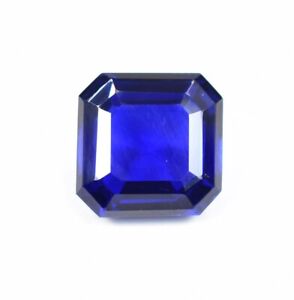 14.65 Ct Natural Royal DARK Blue Tanzanite Square Cut Gemstone (GIT) Certified