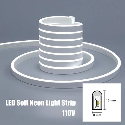 LED Neon Rope Lights Strip Waterproof Flexible Home Garden Holiday Party Decor - Image 1 of 4