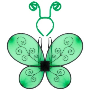 Diadema y antena Funcredible Green Bug Wings - Fly Wings - Imagen 1 de 7