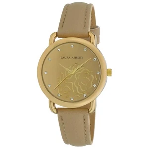 Laura Ashley Womens Floral Mirror Dial Strap Watch Comes In a Free Gift Box - Picture 1 of 8