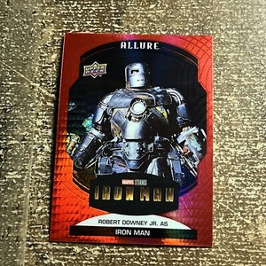 2022 Upper Deck Marvel Allure Robert Downey Jr. As Iron Man Red Prism