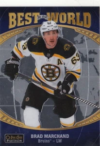 19/20 2019/20 O-Pee-Chee platino mejor del mundo #8 Brad Marchand Bruins - Imagen 1 de 1