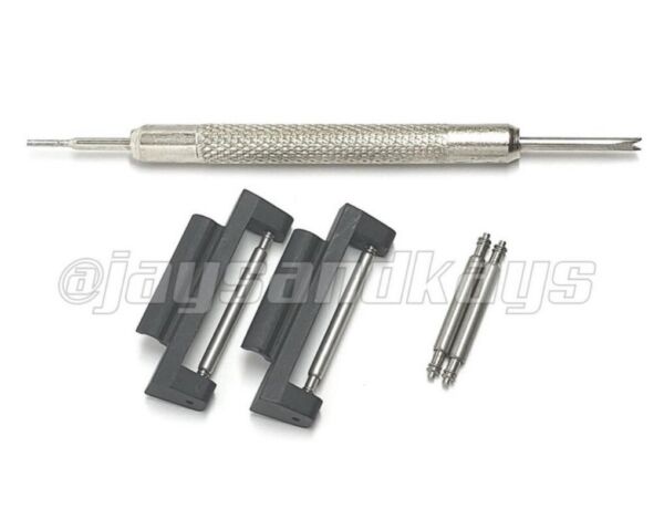 JaysAndKays&reg; 16mm-Lug Large Profile Metal Strap Adapters for GShock 22mm 24mm