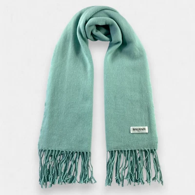 Balmain Bufanda Silenciador Invierno Cuello Bufanda Lana Bufandas Foto 1 de 4