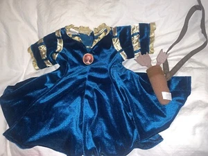 Build-a-Bear BRAVE Princesa Mérida Teal Dorado Terciopelo Largo y Flechas Carcaj BAB - Imagen 1 de 8