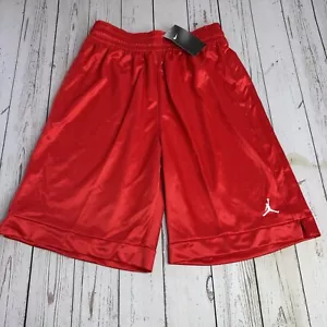 NUOVO Nike Air Jordan Jumpman Poliestere Dazzle Shorts Rosso Uomo Medium Nuovo con etichette - Foto 1 di 10
