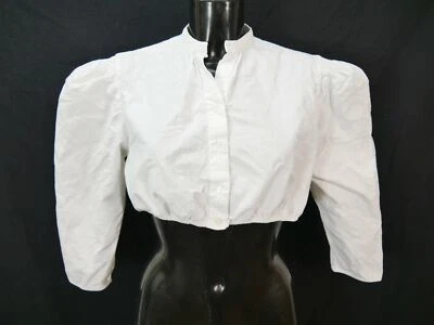 Gr.42 Dirndlbluse süße Bluse für Dirndl Bösch Baumwolle schlicht B9572 - Bild 1 von 4