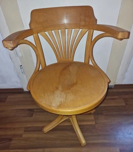 Drehstuhl - Armlehnenstuhl -Stuhl Thonet Stil -Schreibtischstuhl - Bild 1 von 24