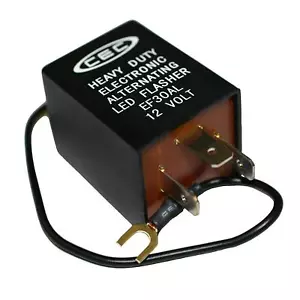 CEC Industries EF30AL Electronic Wig-Wag Alternating Flasher Relay, LED - Picture 1 of 1