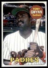 1990 BASEBALL CARD MAGAZINE '69 TOPPS REPLICAS #6 TONY GWYNN SAN DIEGO PADRES