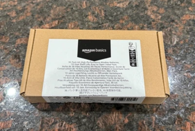 New & Sealed AmazonBasics 36 Pack AA High-Performance Batteries Rrp £25 - Image 1 of 4