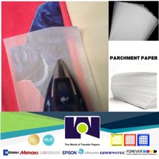 Parchment 100 Sheets Silicone Pressing Sheets Heat Transfer Iron 8.5"x11" USA