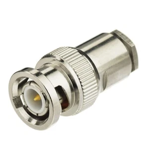 2-Pack BNC Male Clamp Connector for RG58 LMR-195 RG400 RG142 Coaxial Cable - Picture 1 of 4