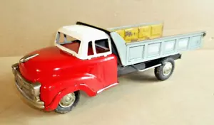 vintage tin toy LINEMAR Japan - friction COAL AND COKE TRANSPORT DUMP TRUCK 50s - Foto 1 di 18