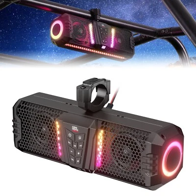 KEMIMOTO Midnight 40 16in RGB UTV Sound Bar 300W Peak Power for UTV Golf Cart - Image 1 of 4